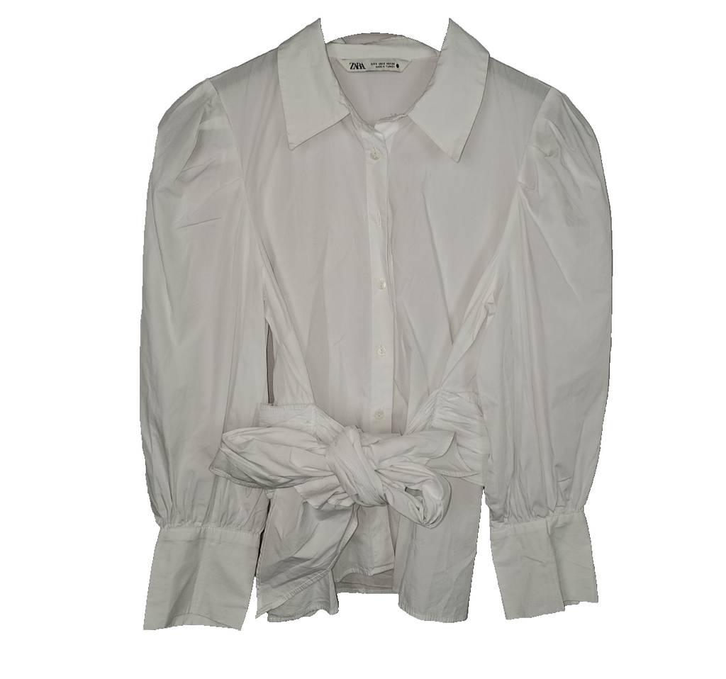 EK8023 Damen Bluse von Zara, Weiß, Gr. S0