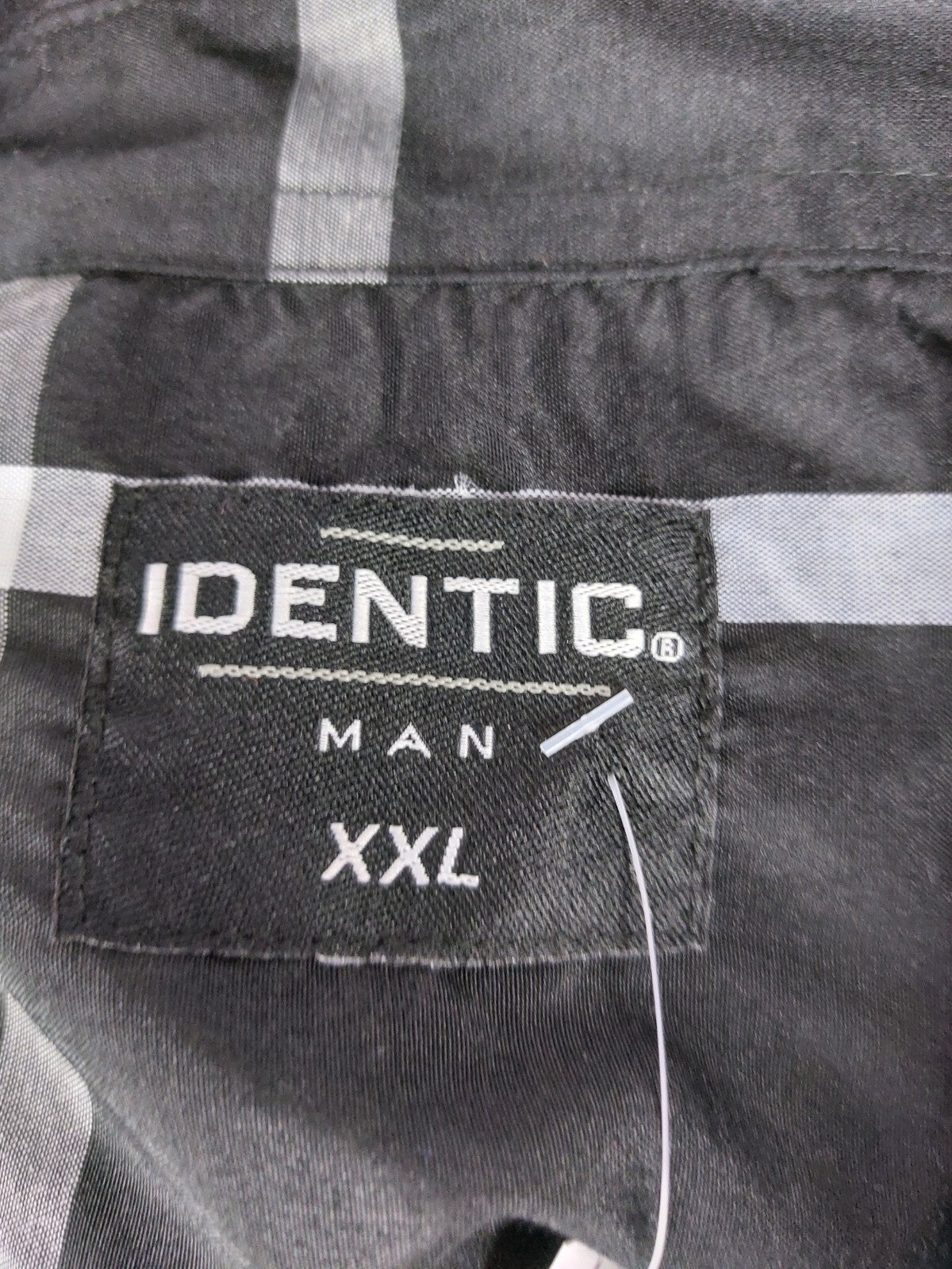 EK4348 Herren Hemd von Identic, schwarz kariert, Gr. 2XL5