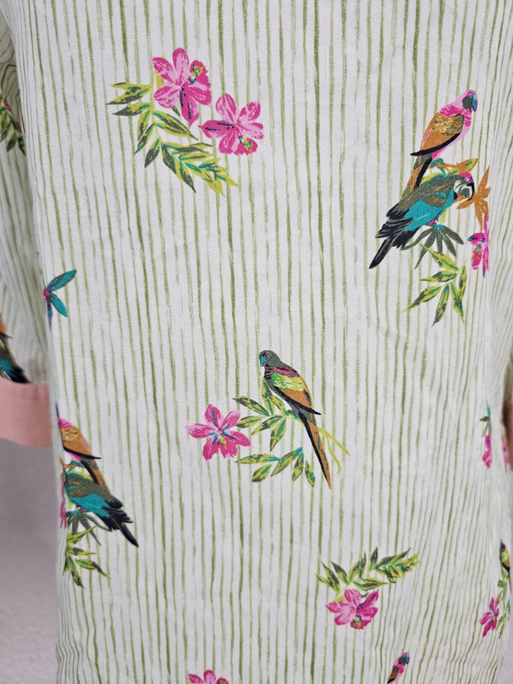 EK5642 Dame Bluse von Milano, grün, gestreift, Gr. 362
