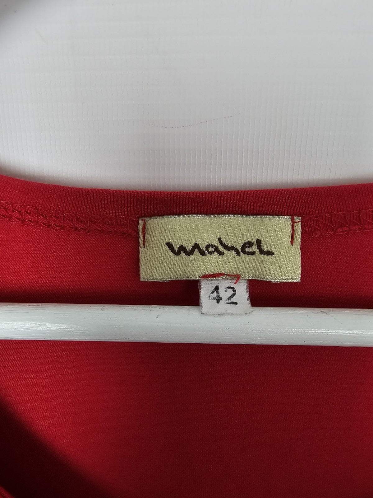 EK9196 Damen Bluse von Mehel, Rot, Gr. 422