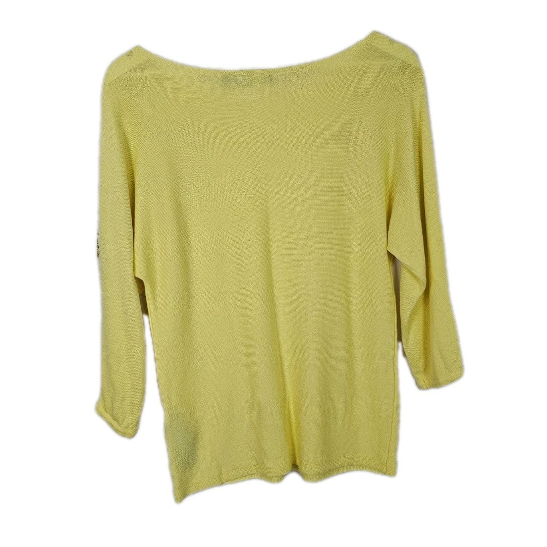 EK10908 Damen Pullover von Creation L Premium, Gelb, Gr. 363