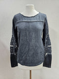 EK1462 Damen Pullover von Object, blau-grau, Gr.S0