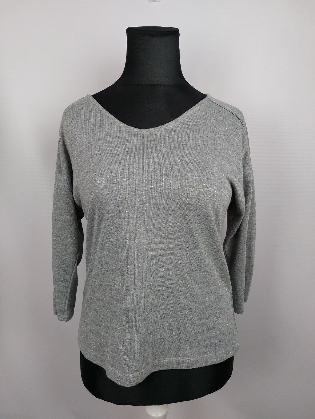 EK5020 Damen Shirt von s.Oliver, grau glitzernd, Gr. 400