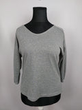EK5020 Damen Shirt von s.Oliver, grau glitzernd, Gr. 400