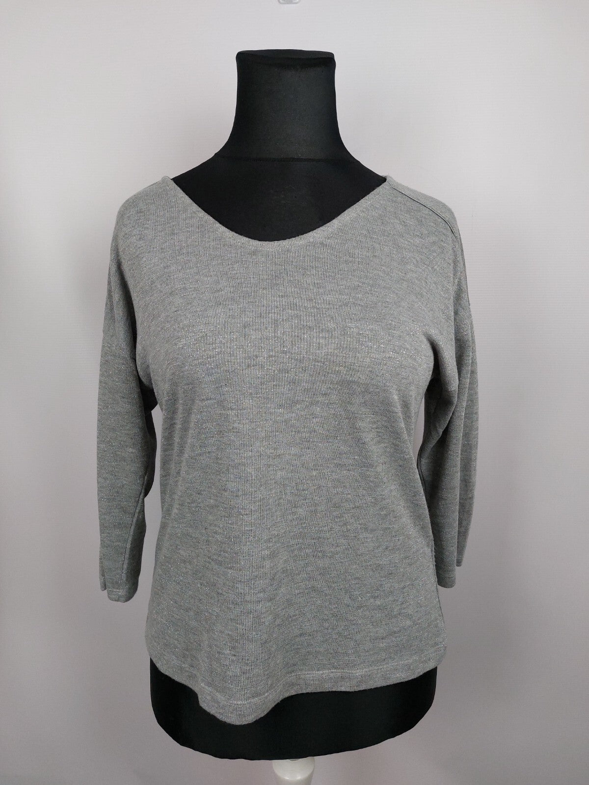 EK5020 Damen Shirt von s.Oliver, grau glitzernd, Gr. 400