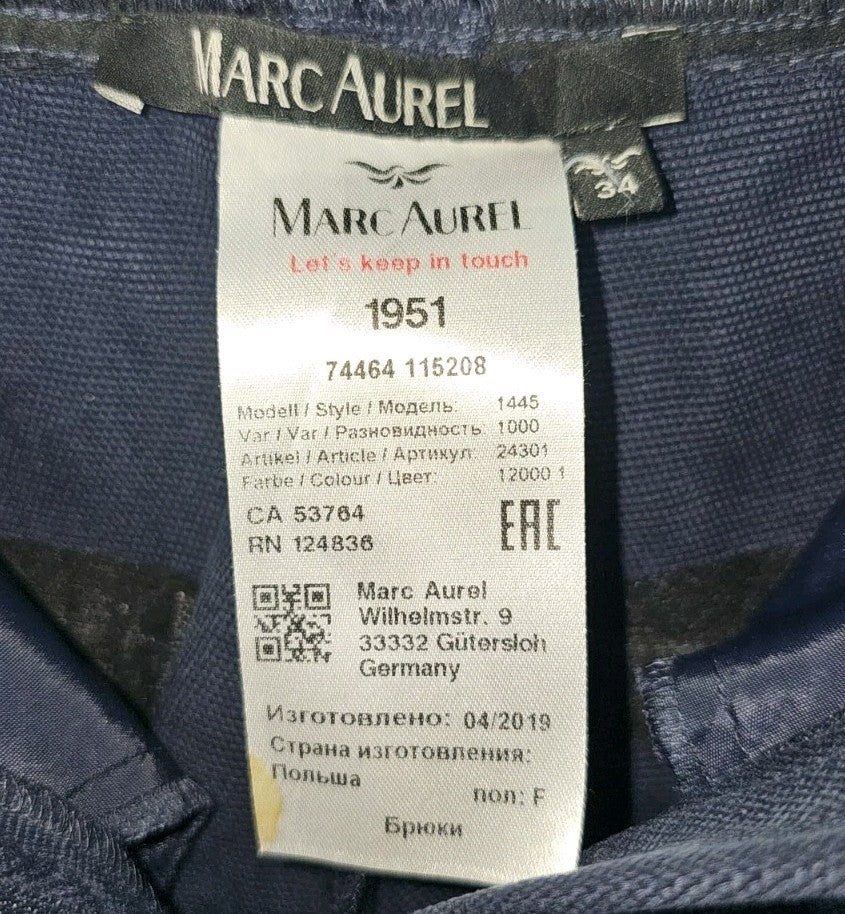 EK9016 Damen Hose von Marc Aurel, blau, Gr.342