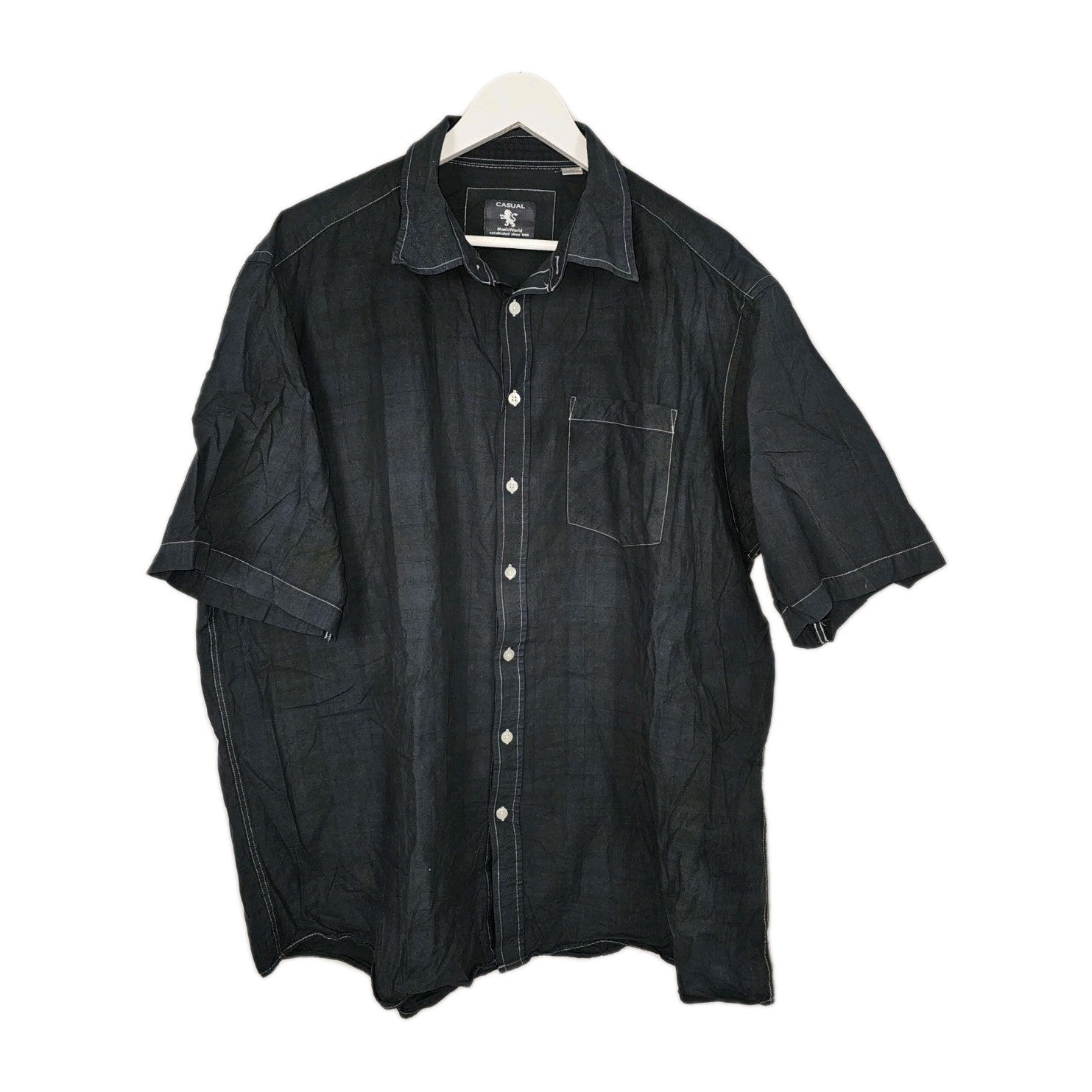 EK10941 Herren Hemd von Man's World, schwarz, Gr.4XL (nach Größentabelle)0