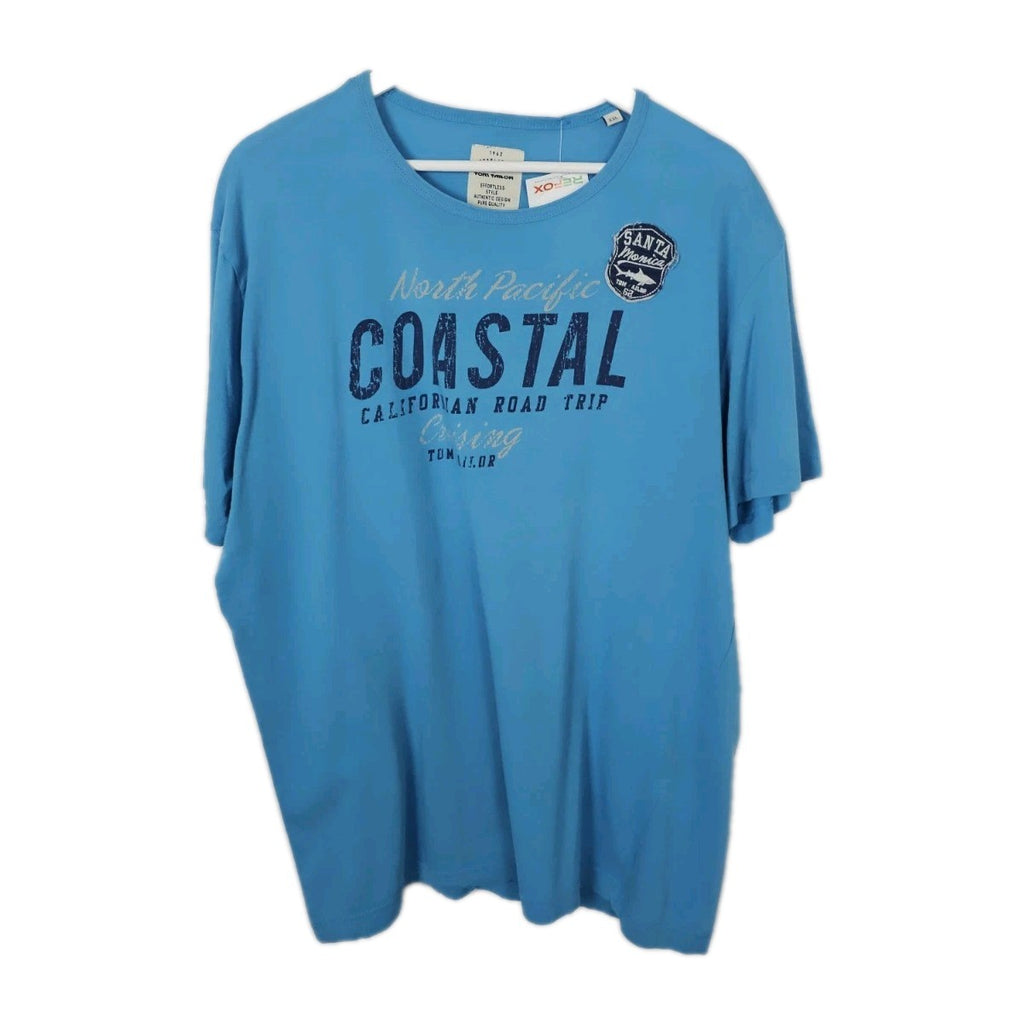 EK6844 Herren T-Shirt von Tom Tailor,  Blau, Gr. XXL0
