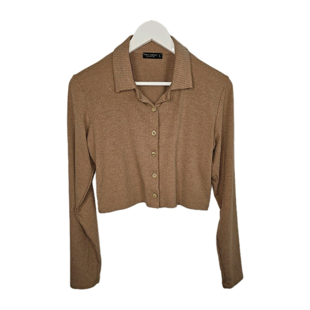 EK8010 Damen Langarmshirt von Urban Surface, braun, Gr.L0