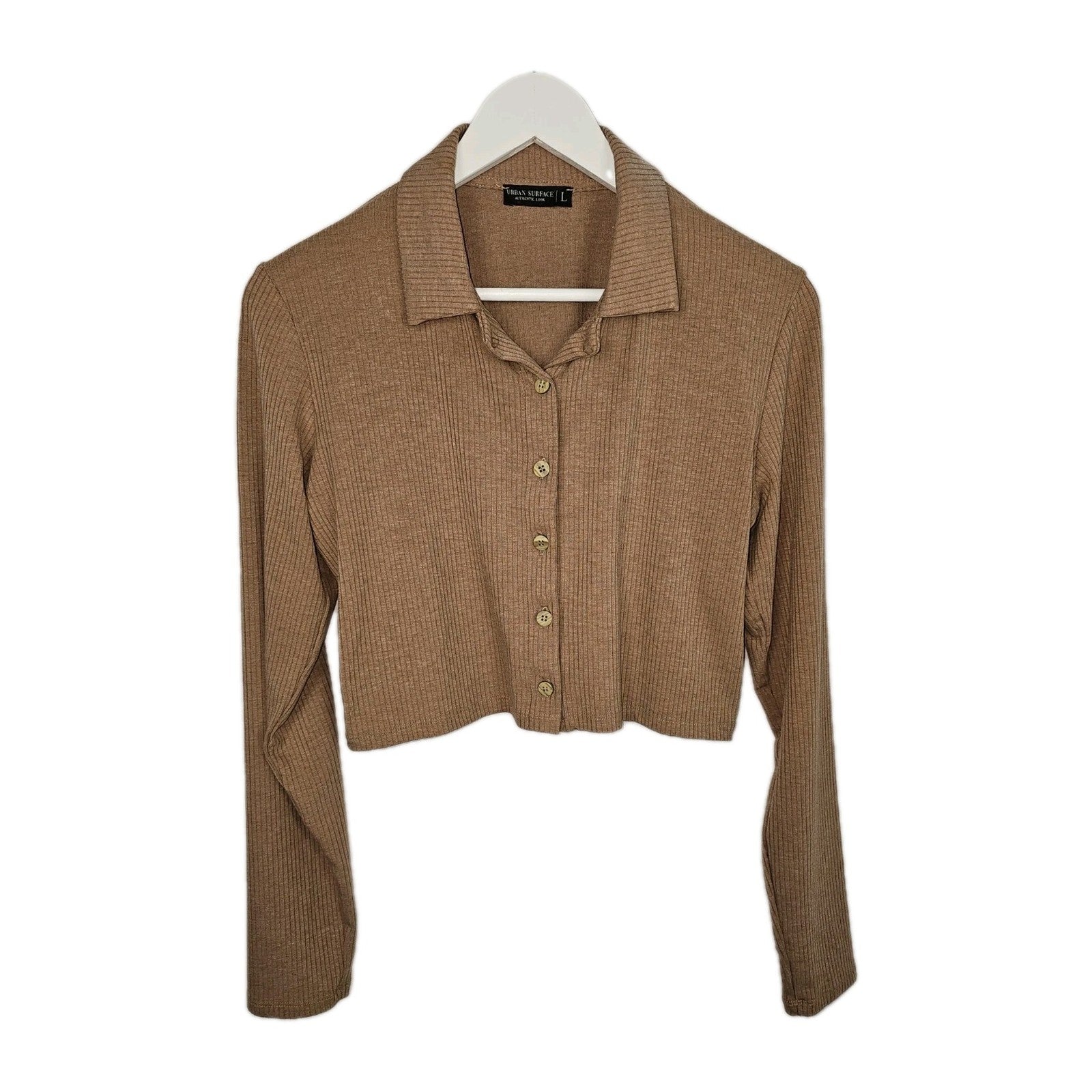 EK8010 Damen Langarmshirt von Urban Surface, braun, Gr.L0