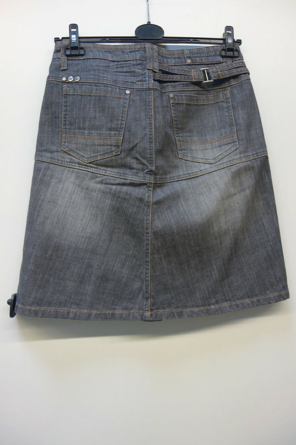 EK0193 Damen Rock, grau, denim, Gr. 384