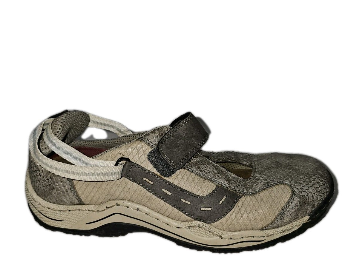 ES263 Damen Halbschuh von Rieker, grau, Gr.372