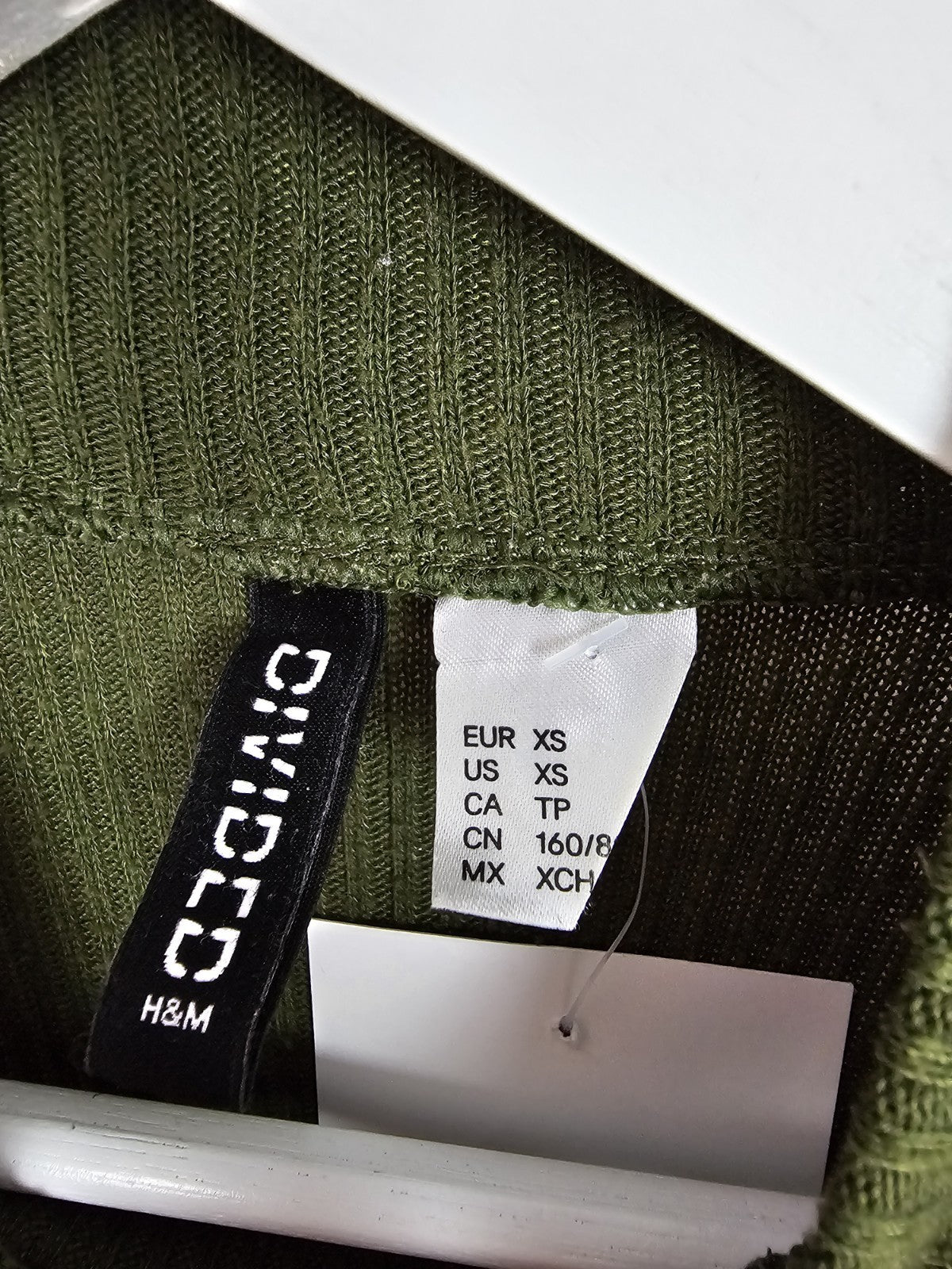 EK8373  Damen Pullover von H&M, Grün, Gr. XS2