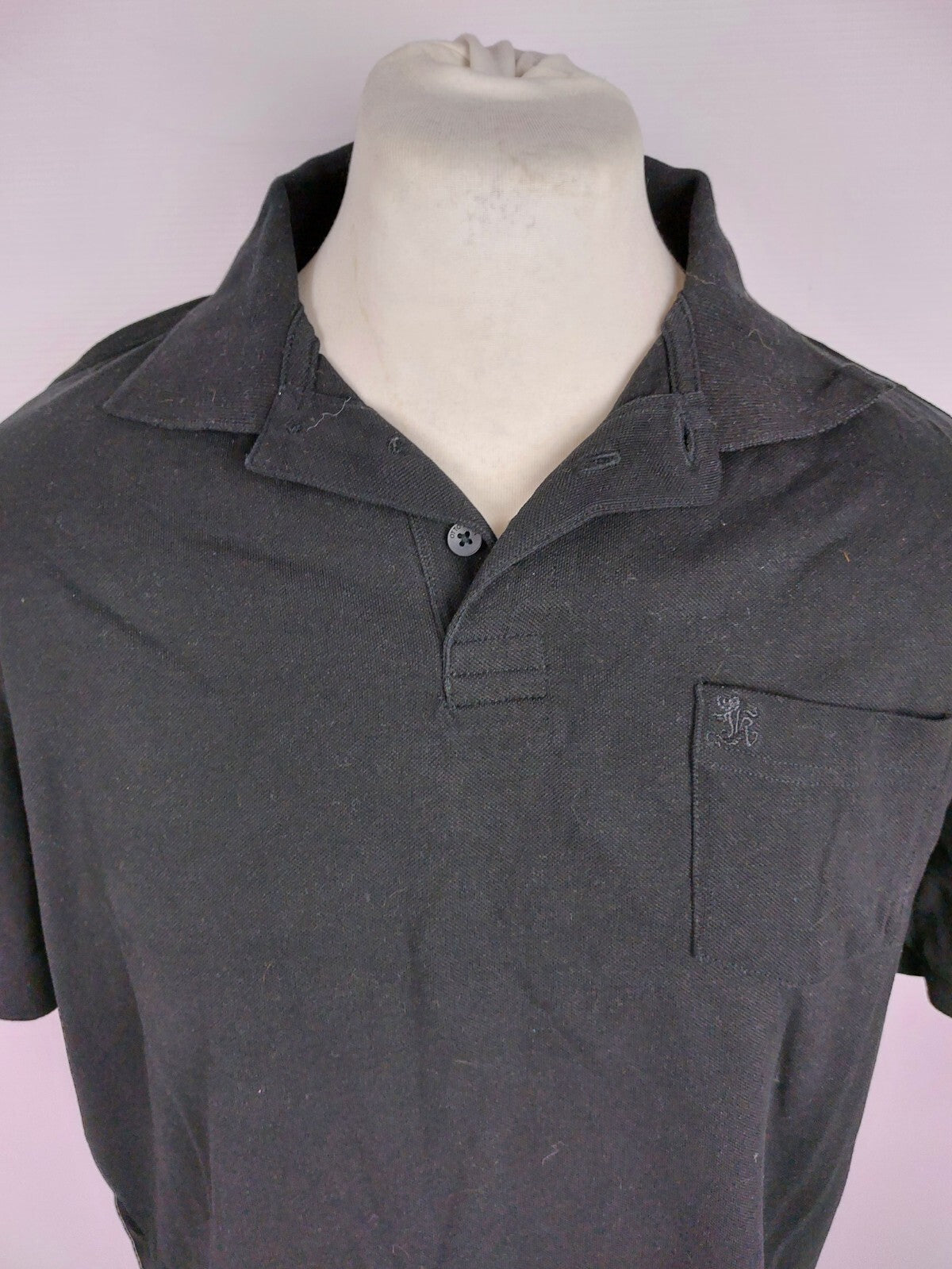 EK3953 Herren Polo von Otto Kern, schwarz, Gr. 2XL1
