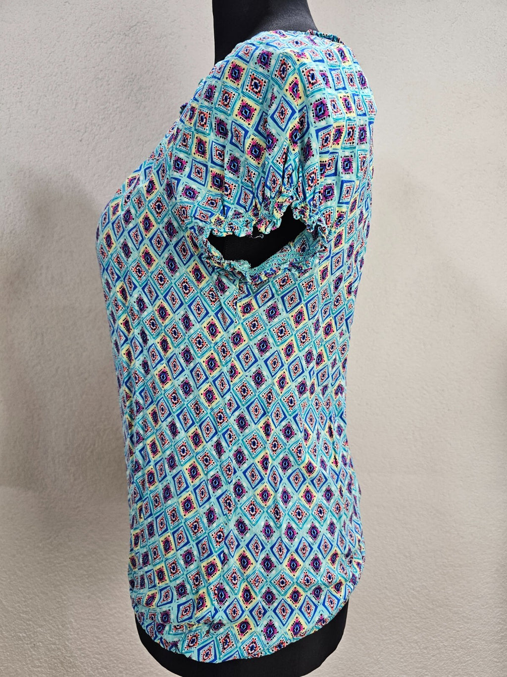 EK6368 Damen Bluse, blau, Gr.L2
