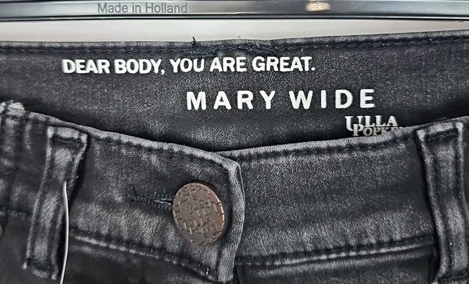 EK3145 Damen Hose Mary Wide Gr.44 Schwarz Taile 42cm Höhe 103cm1