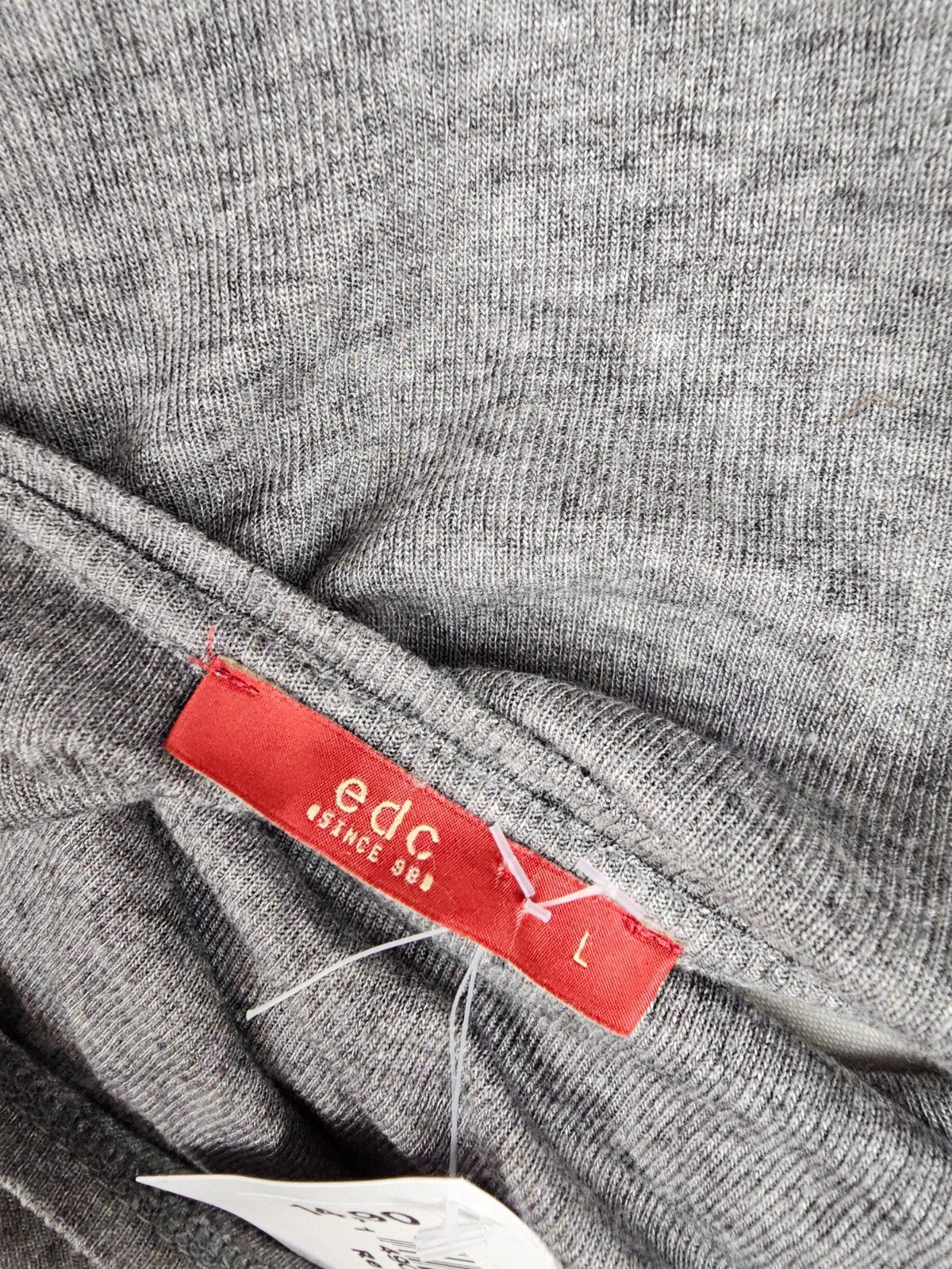 EK5650 Damen Langarmshirt von edc, grau, Gr. L6