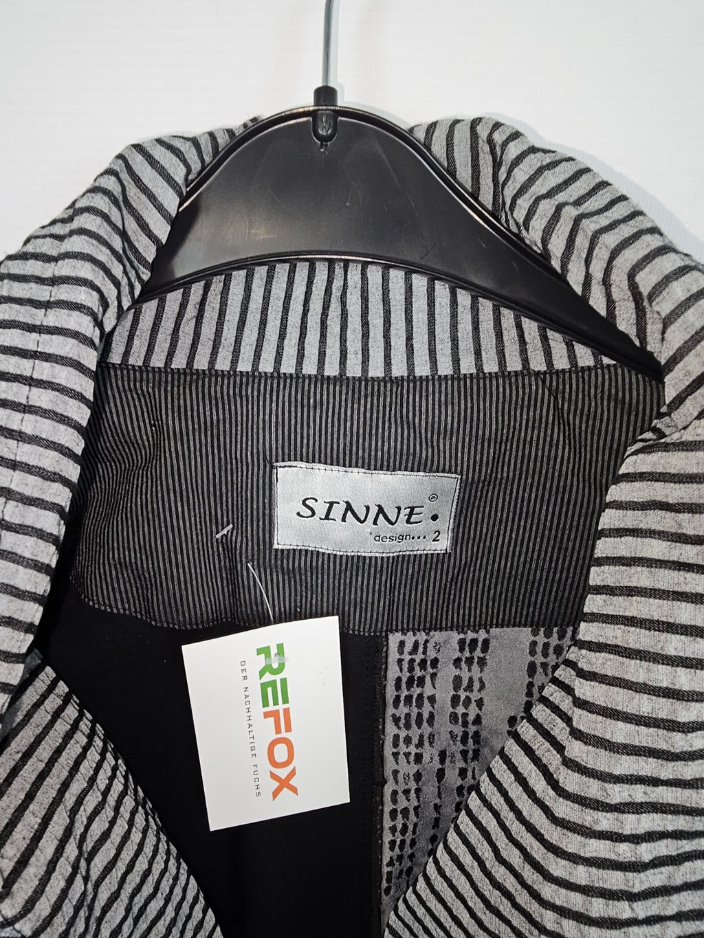 EK7881 Damen Jacke von Sinne, Schwarz/Grau, Gr. 2 Ca.XL4