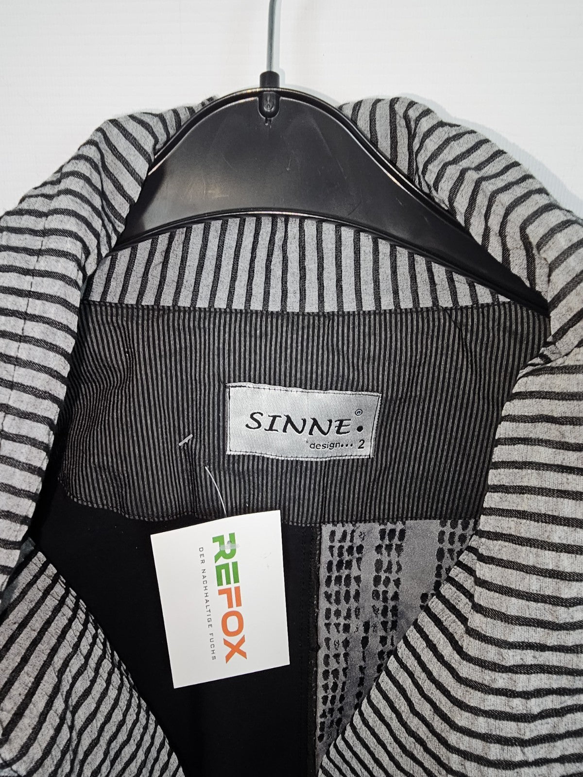 EK7881 Damen Jacke von Sinne, Schwarz/Grau, Gr. 2 Ca.XL4