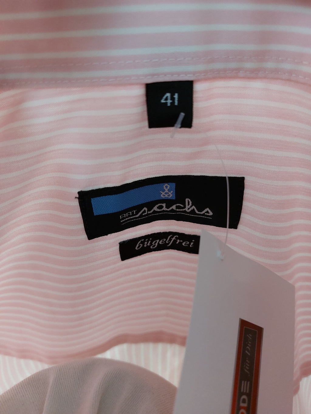 EK3205 Herren Hemd von di Stephano, weiß-rosa-blau, Gr.435