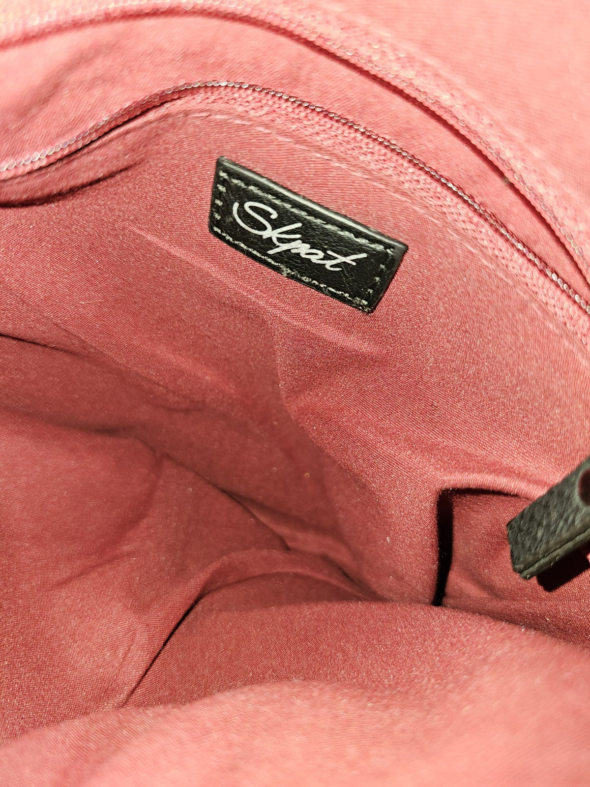 EK8529 Damen Tasche von Skpat, rot mit Blumenmuster, kleine Umhängetasche7