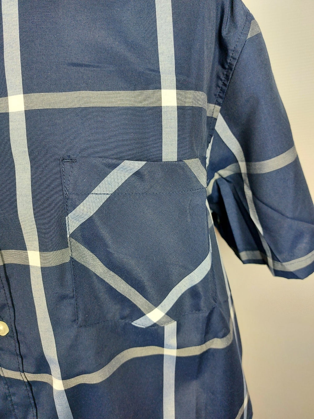 EK4347 Herren Hemd von Identoc, blau kariert, Gr. 2XL1