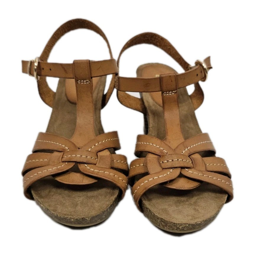 ES878 Damen Sandale mit Blockabsatz von Graceland, Braun, Gr. 371