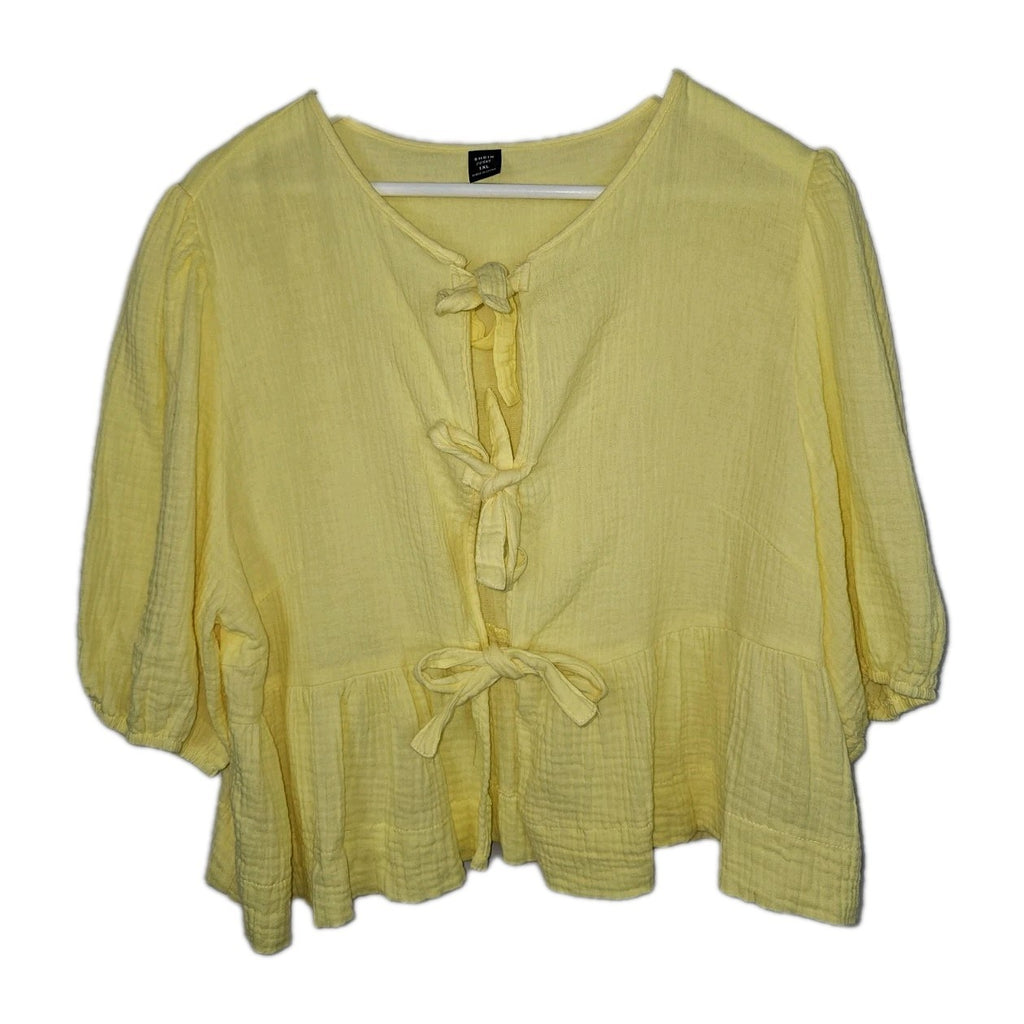 EK9852 Damen Bluse von SheIn, gelb, Gr.XL0