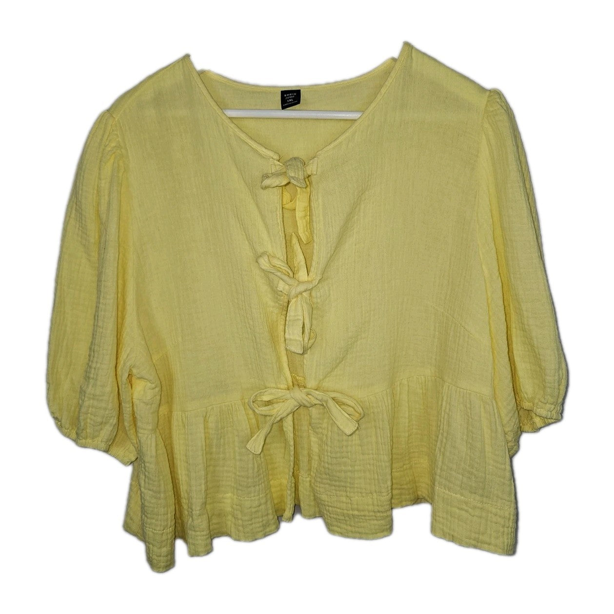 EK9852 Damen Bluse von SheIn, gelb, Gr.XL0
