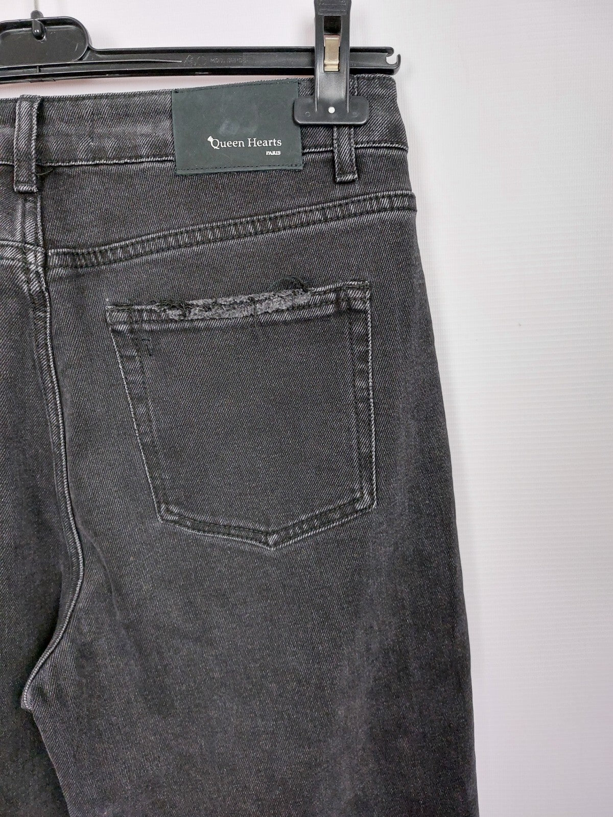 EK2002 Damen Jeans von Queen Hearts, schwarz, Gr. M7