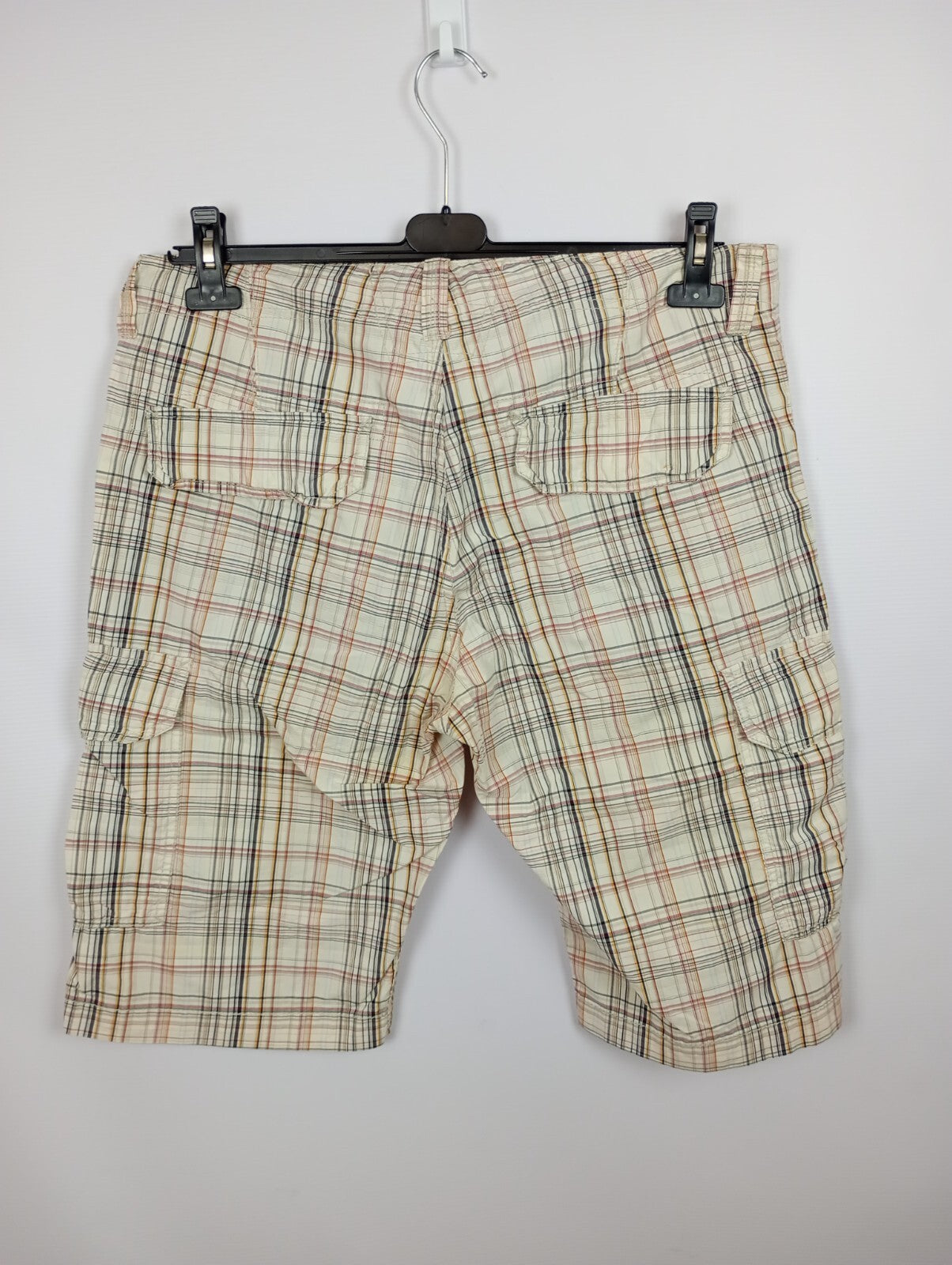 EK1497 Herren Bermudas von Knockout, beige, kariert, Gr. 346
