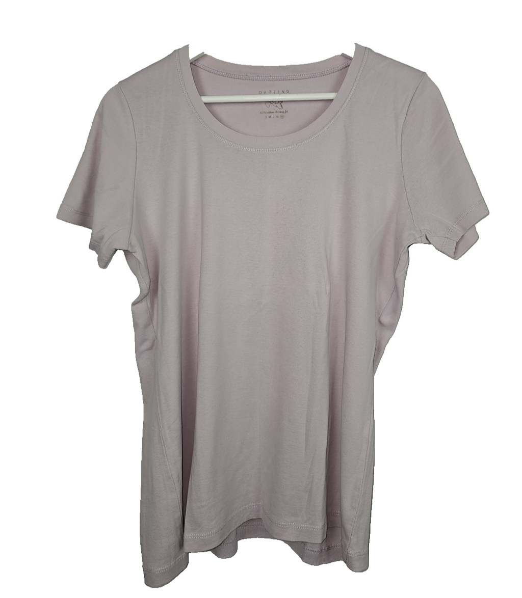 EK7781 Damen T-Shirt von Darling Hirbour, lila, Gr.XXL0
