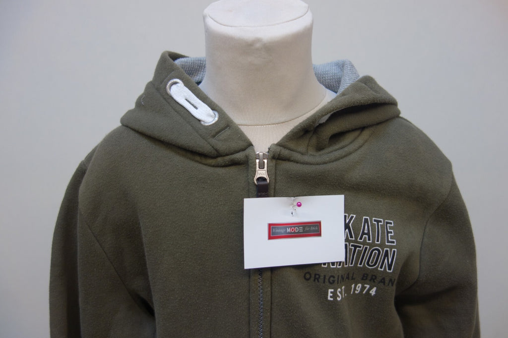 EK2436 Kinder Sweatjacke von Skate Nation, grün, Gr. 158/1641