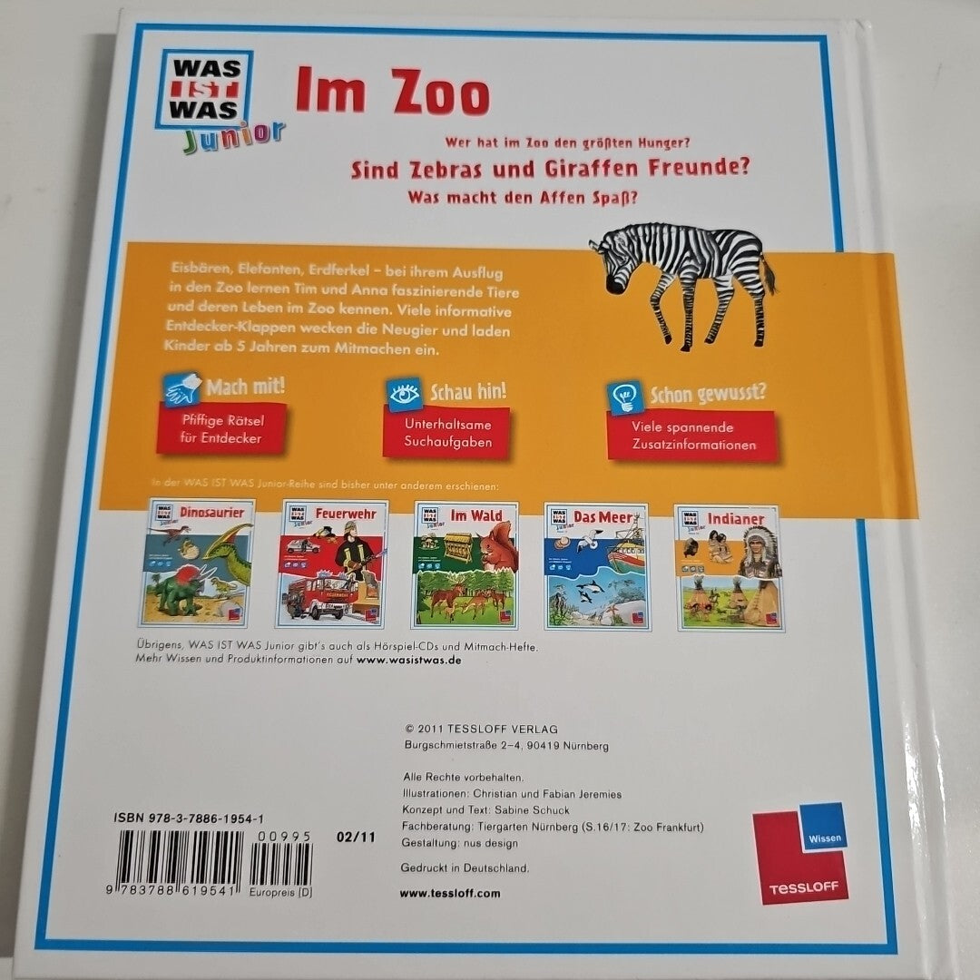 EB1309 Was ist was Junior, Band 22: Im Zoo Buch Grundschule 1