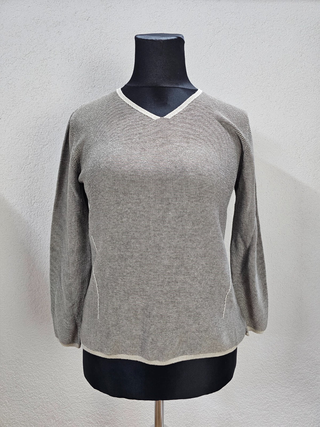 EK6265 Damen Pullover von Serena Malin, grau, Gr.400