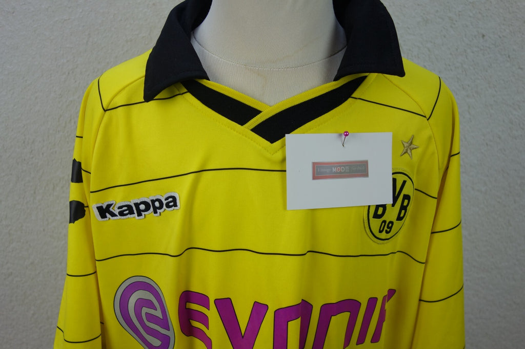 EK4027 Kinder Sport T-Shirt von Kappa mit BVB Print, gelb/schwarz, Gr. 1761