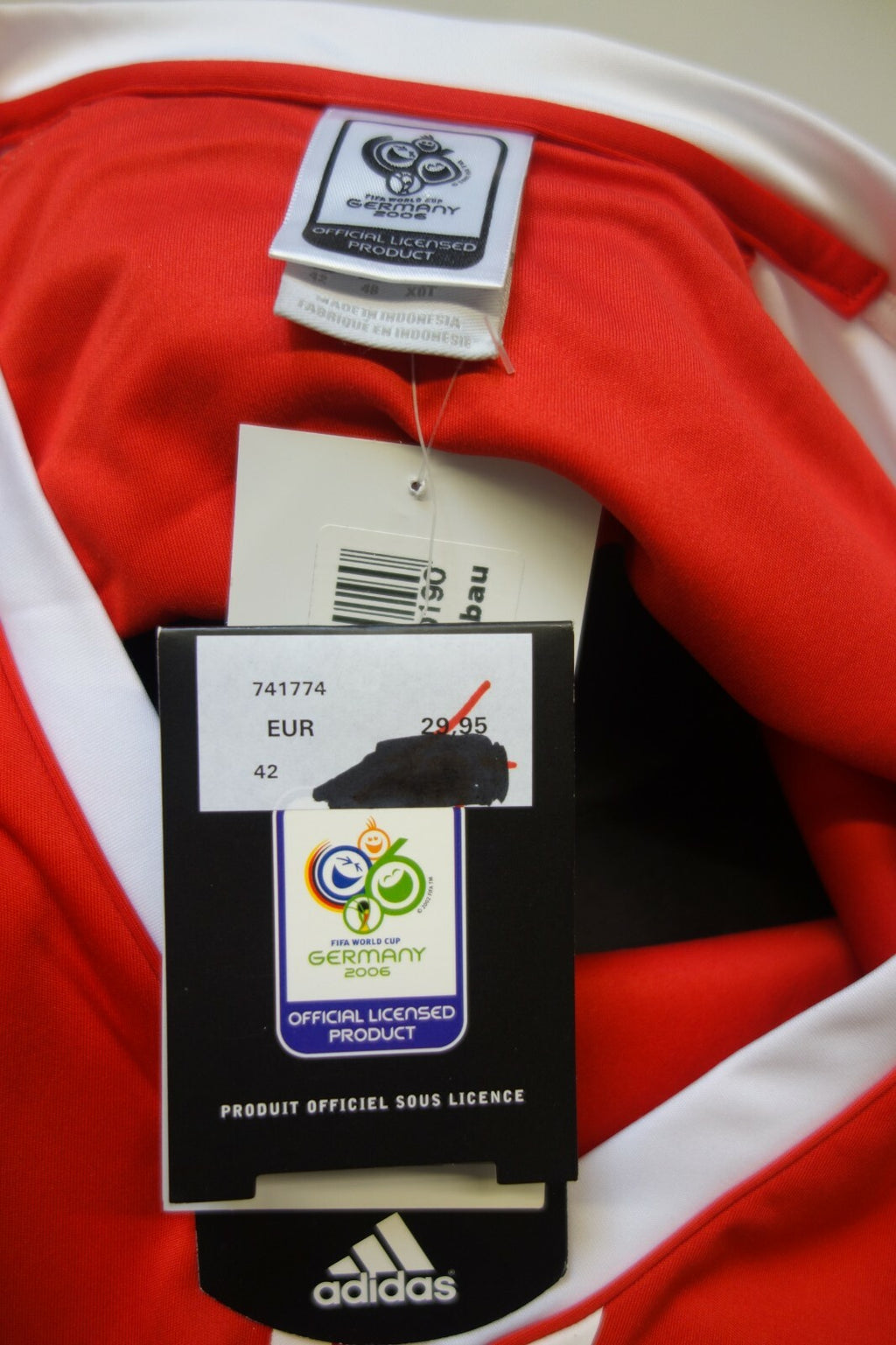 EK1659 Fußballtrikot von Adidas, Gr. 42, rot7