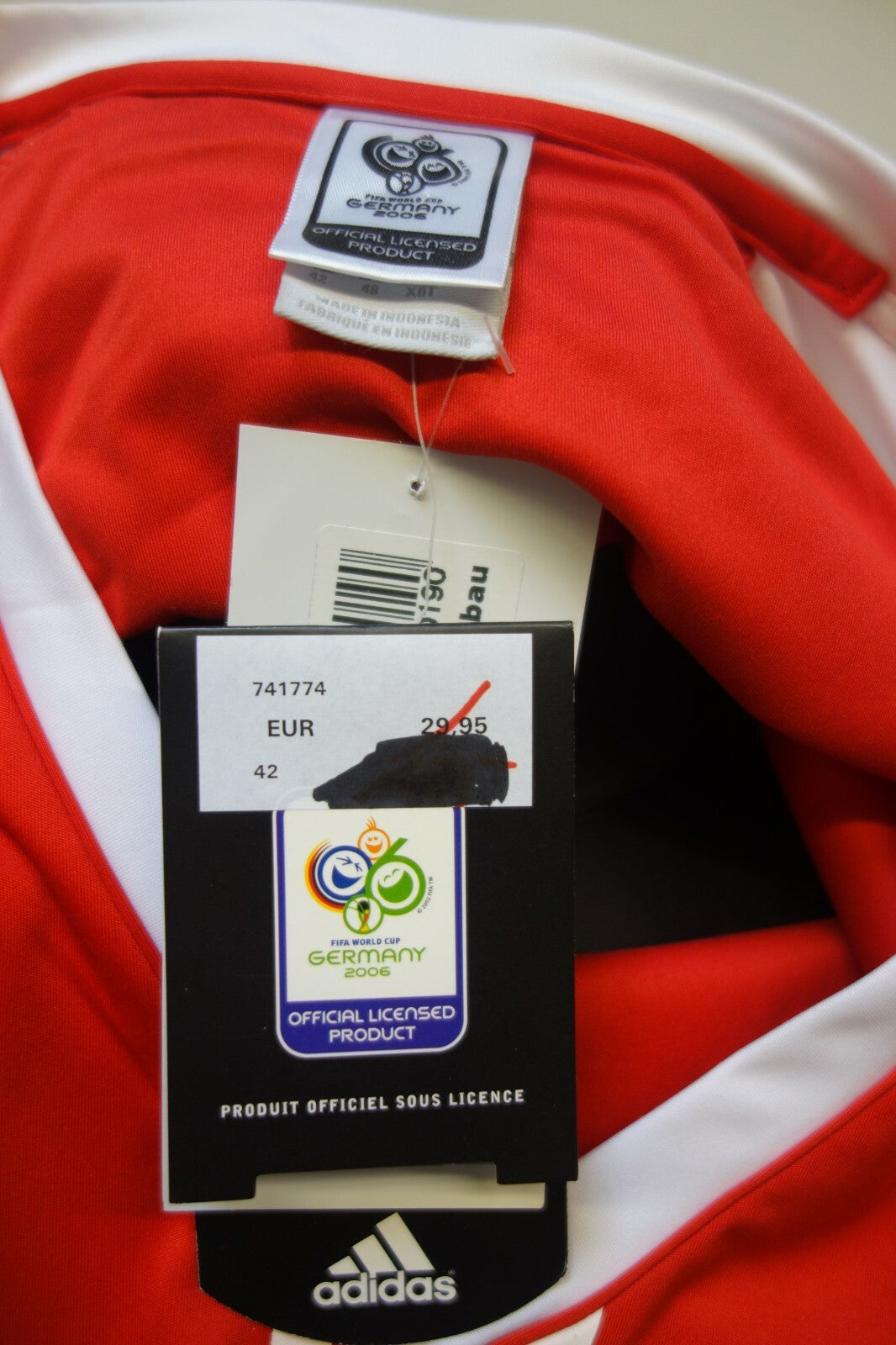 EK1659 Fußballtrikot von Adidas, Gr. 42, rot7