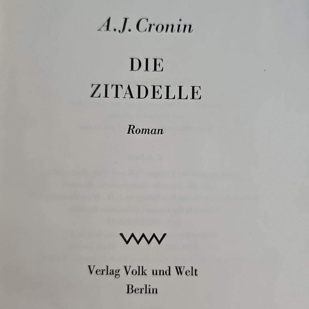 EB3792 Die Zitadelle von A. J. Cronin2