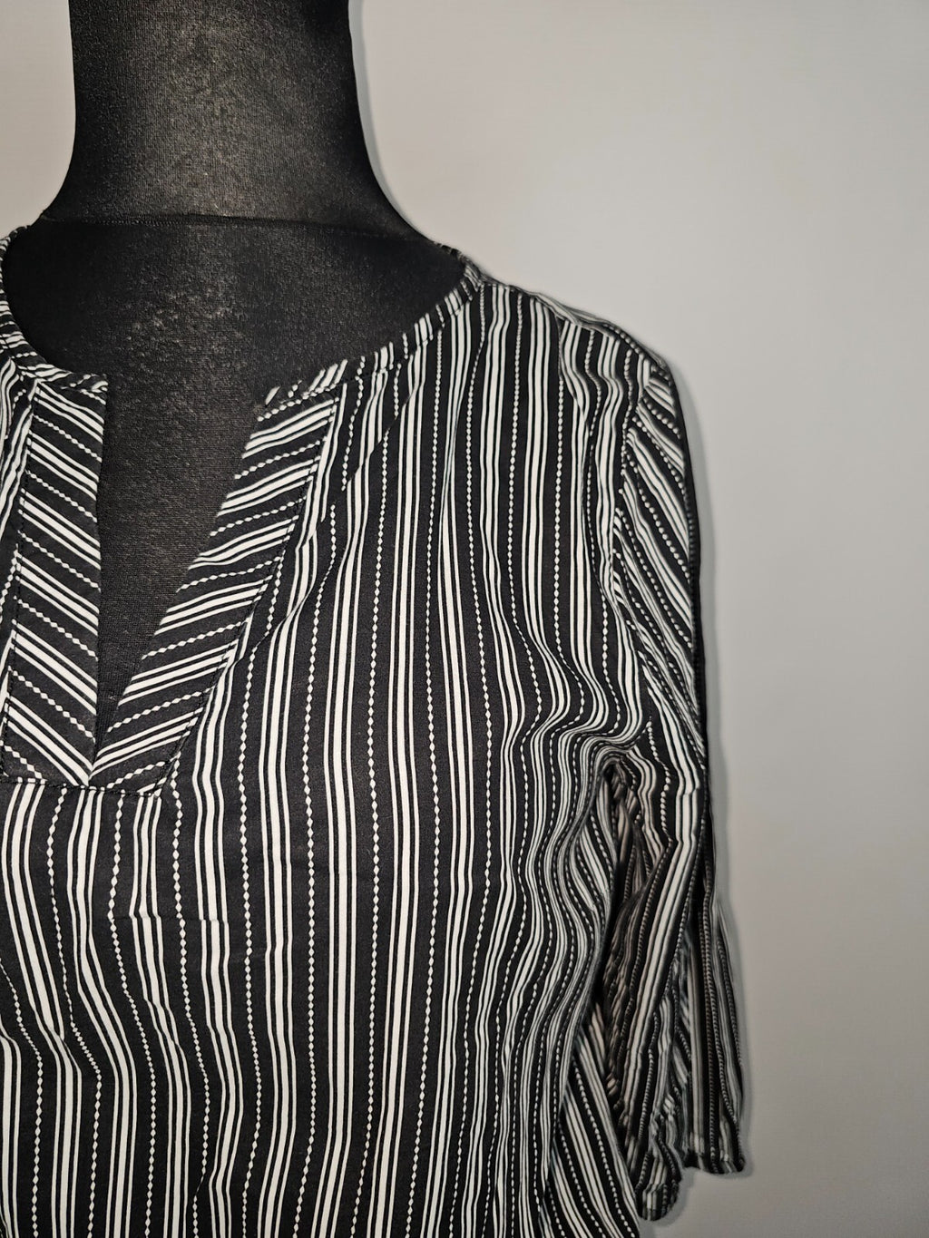 EK6519 Damen Bluse von Yessica, schwarz-weiß, Gr.421