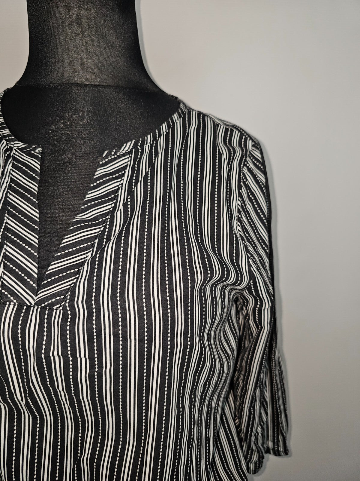 EK6519 Damen Bluse von Yessica, schwarz-weiß, Gr.421
