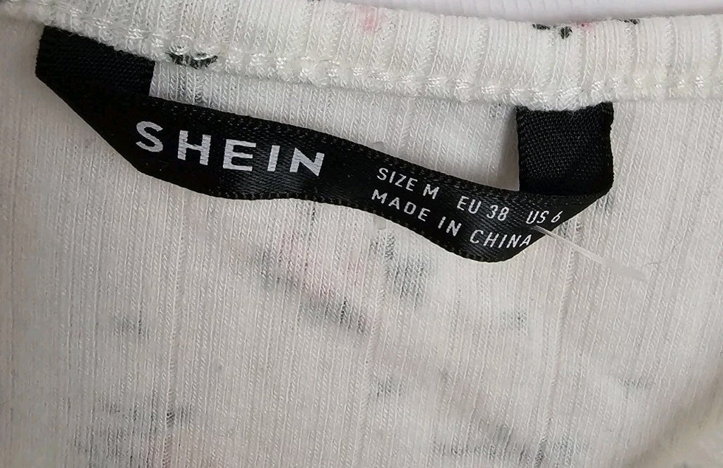 EK9663 Damen Trägershirt von SheIn, weiß, Gr.M1