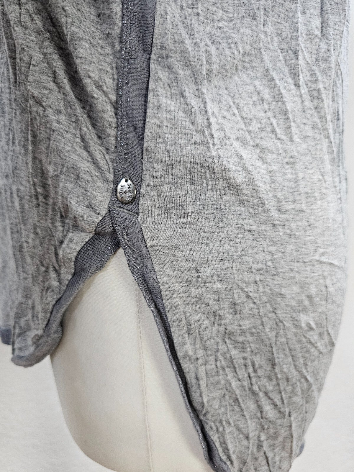 EK6184 Damen Langarmshirt von Maison Scotch, grau, Gr. 23