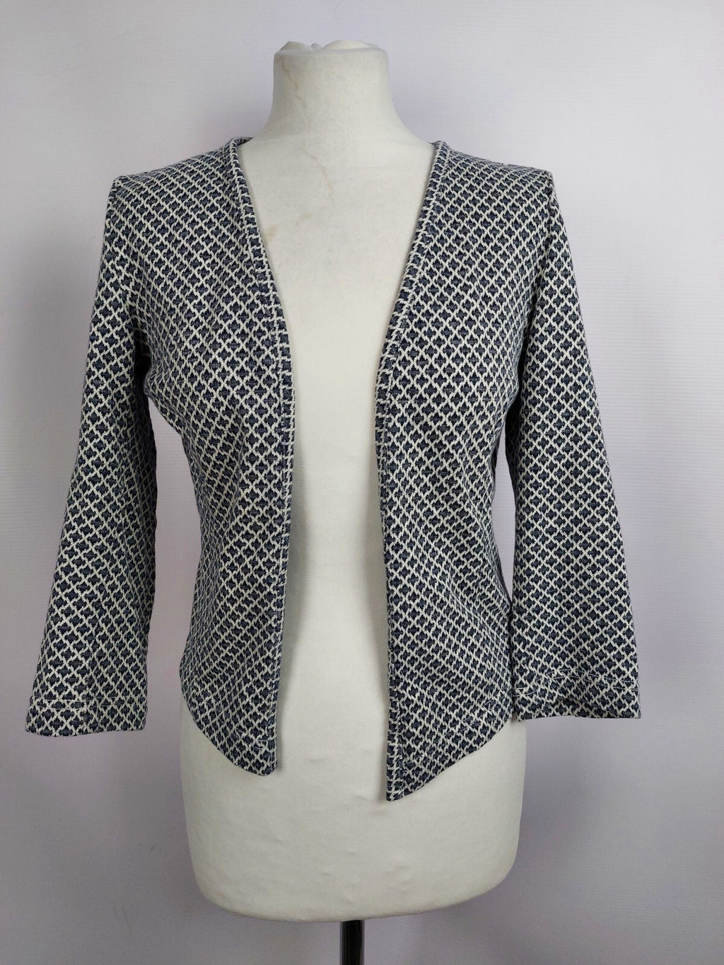 EK4480 Damen Strickjacke von Opus, blau-weiß, Gr.360