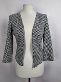 EK4480 Damen Strickjacke von Opus, blau-weiß, Gr.360