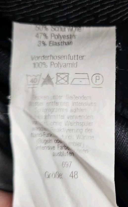 EK9773 Damen Hose Walbusch Gr.48 Grau3