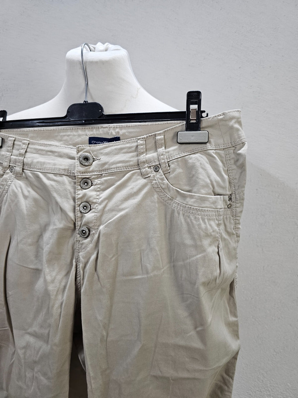 EK2958 Damen 3/4Hose von Charles Vögele, beige, Gr.382