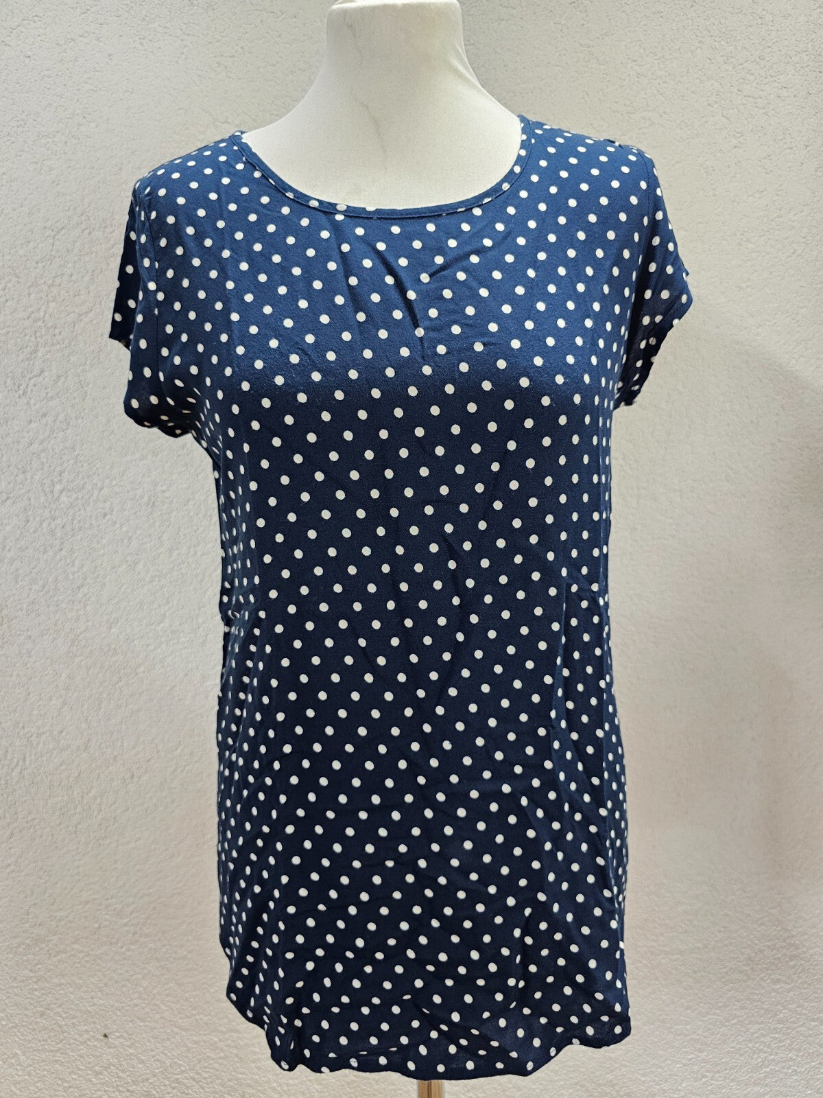 EK5889 Damen Bluse von Vero Moda, blau, weiß gepunktet, Gr. S0