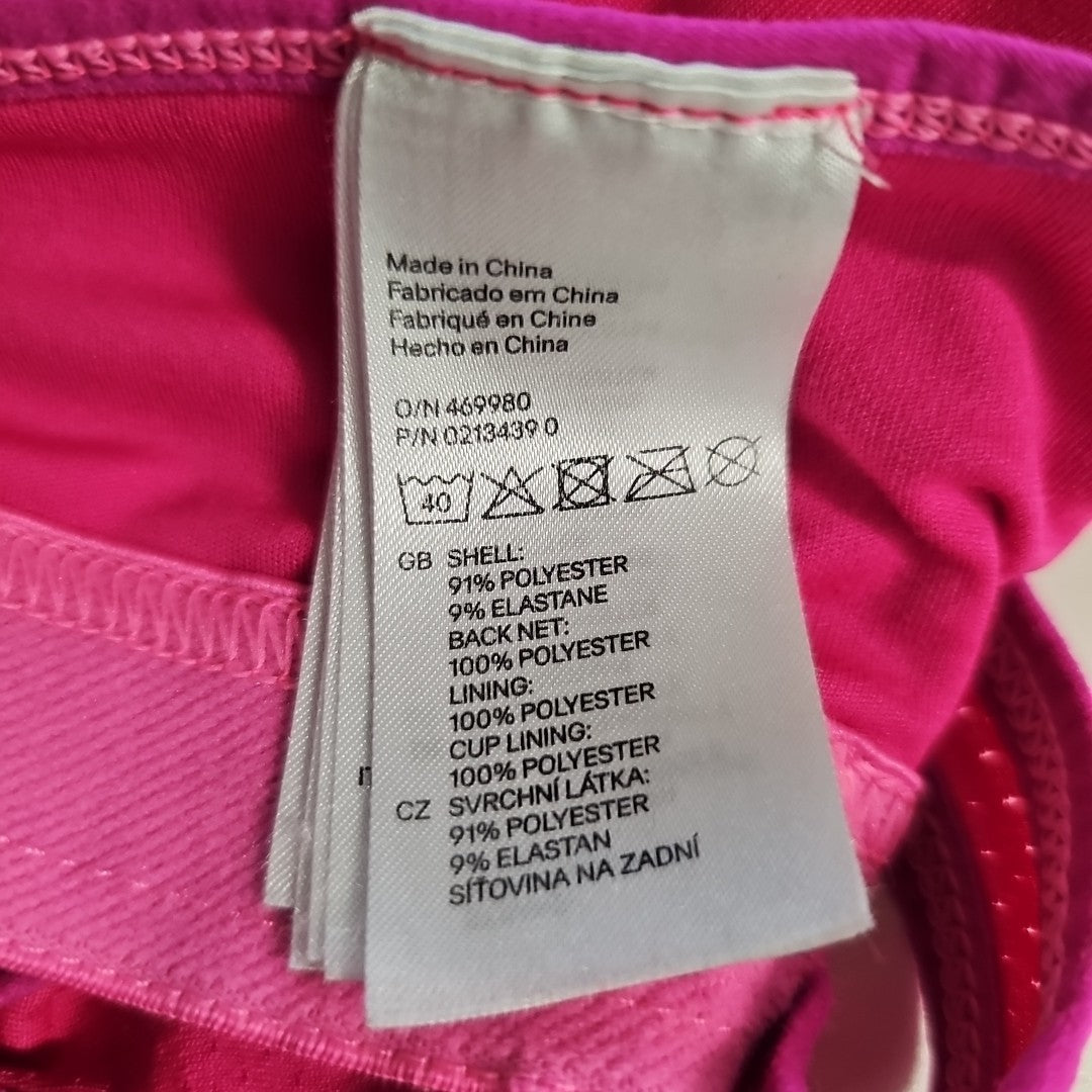 EK11194 Damen Sport BH von H&M, pink, Gr.XS2