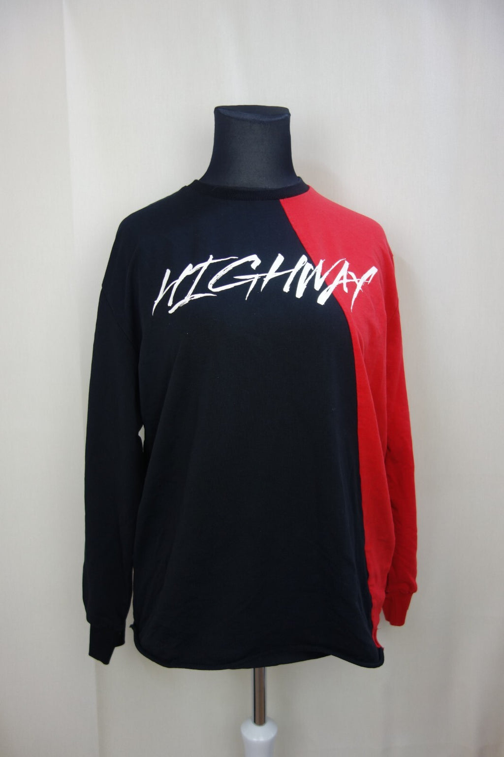 EK3322 Damen Pullover, schwarz - rot, Gr.L0